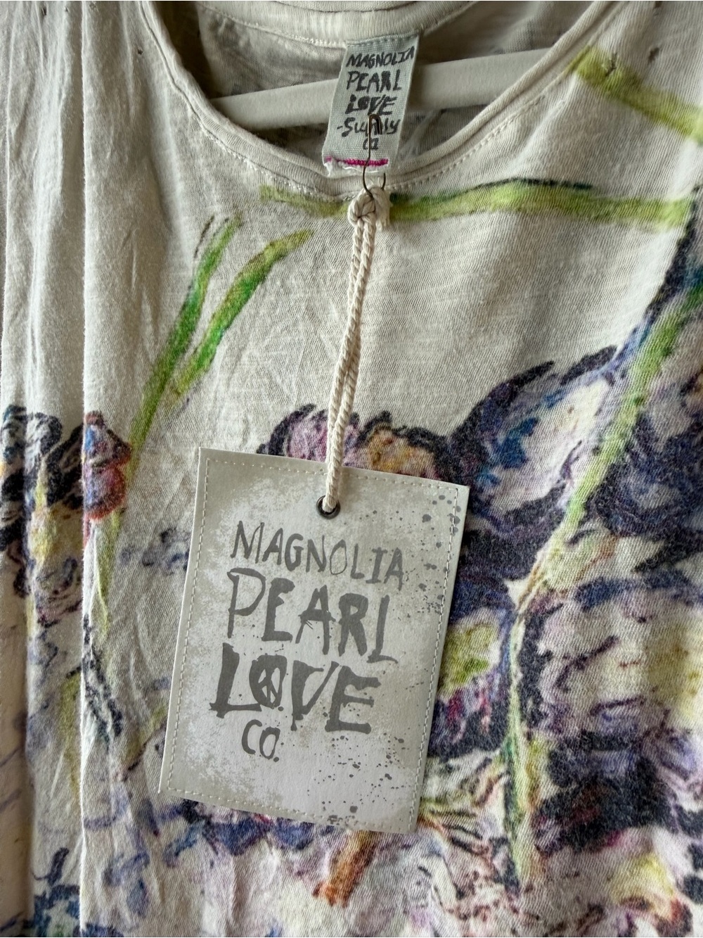 Magnolia Pearl Vincent Still Life Van Gogh Tee Moonlight OS NWT